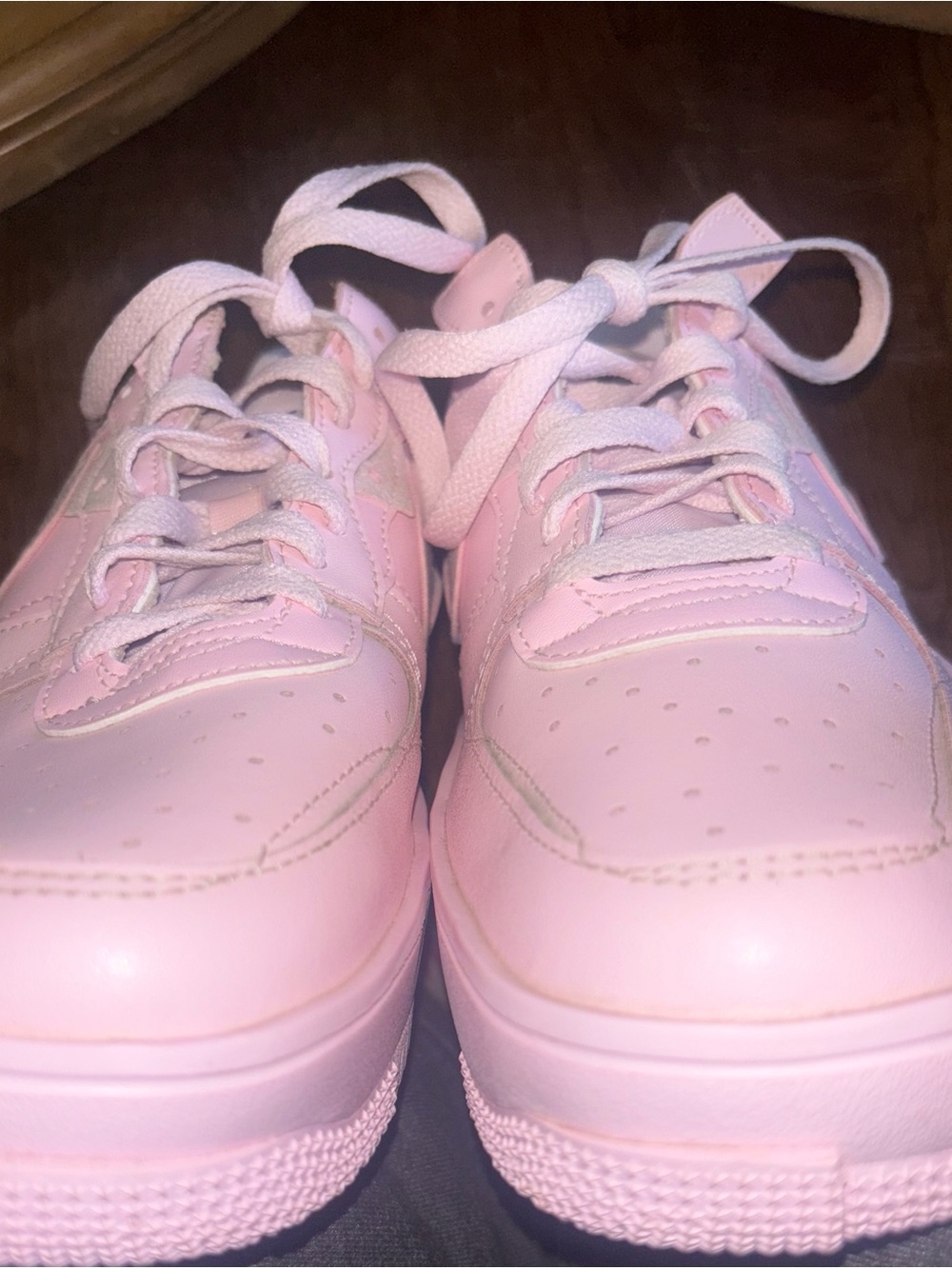 Nike Air Force 1 Fontanka Pastel Pink Valentines Sneakers Womens Size 10 AF1 Low - Picture 12 of 13
